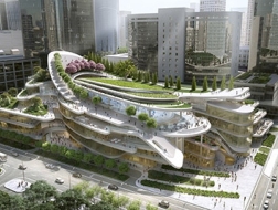 Andrew Bromberg at Aedas设计的未来国贸三期C获两项国际大奖，你是否期待这个北京东三环的“公共绿地”？