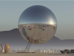 荒漠中的乌托邦：B.I.G为2018火人节设计巨大球形装置