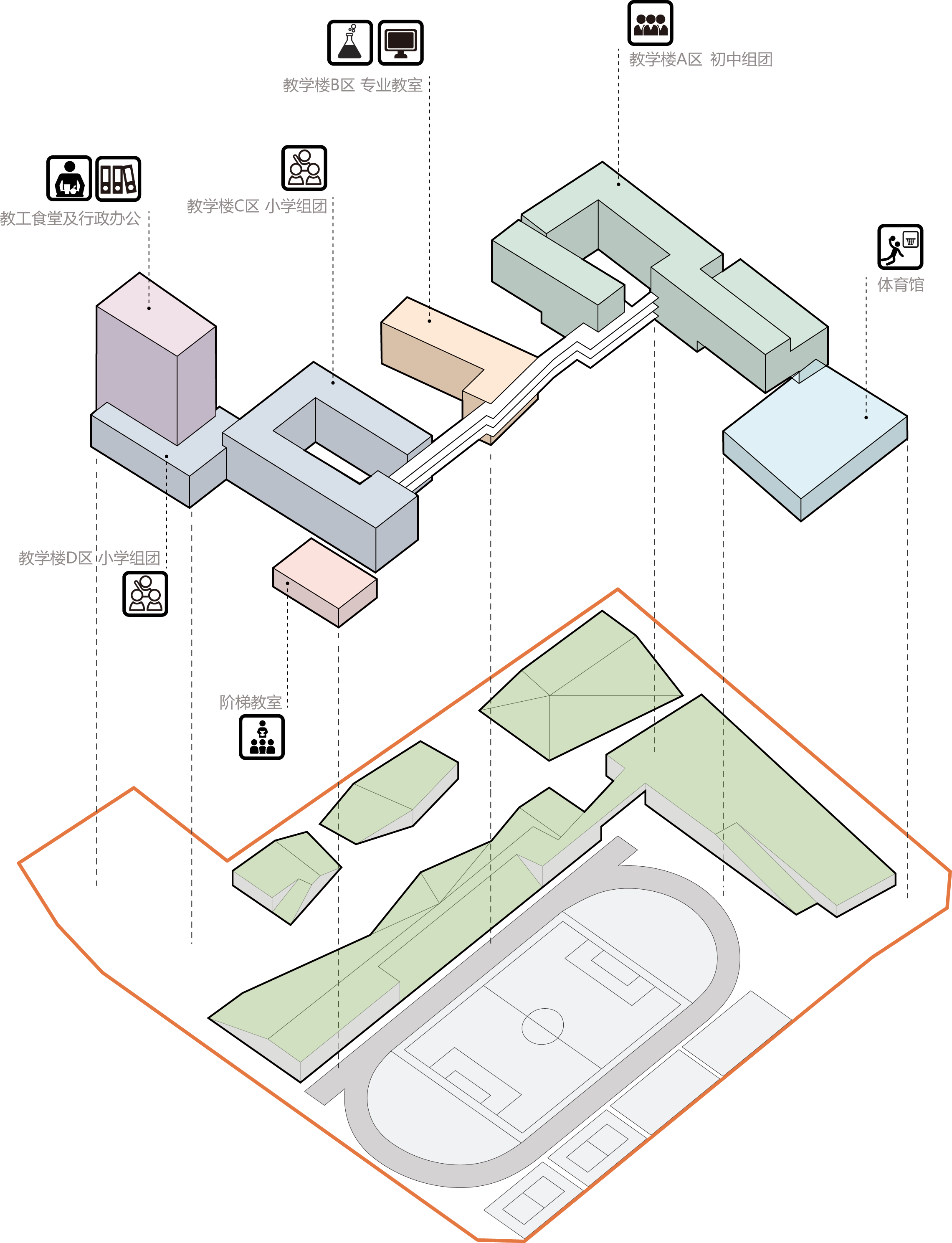 深圳又一座花园校园 华中师范大学附属龙园学校 筑博设计 联合公设 H Design 有方