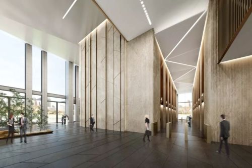 深圳前海控股大厦室内设计：《千里江山图》的现代演绎 / HPP建筑事务所