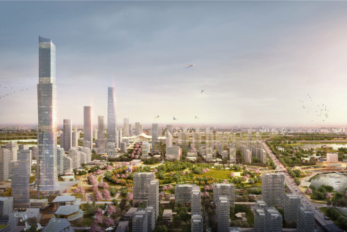 以绿网整合城市：武汉杨春湖商务区规划 / Sasaki + Arup + JLL + 武汉市规划研究院