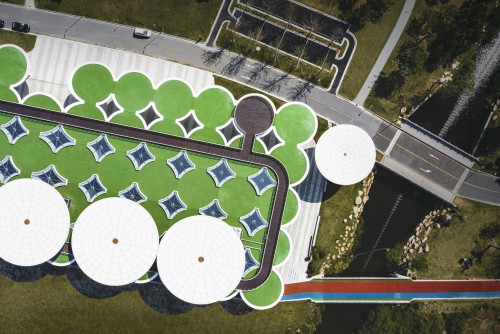 “伞状树林”：临平体育公园配套工程项目 / 筑境设计