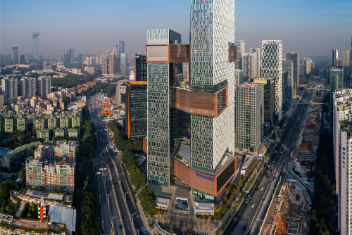 腾讯滨海大厦：垂直的企业园区 / NBBJ