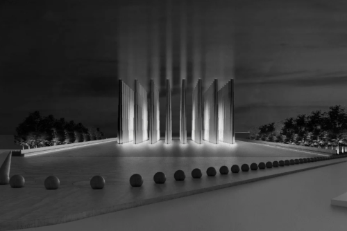 阿贾耶事务所最新方案：烈士纪念馆，向天空延伸的光柱