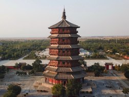 应县木塔“1∶1研究性木塔模型”项目启动，朔州市拨款1500万元于木塔保护