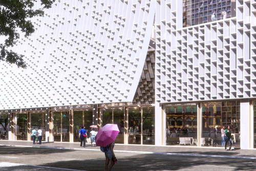Mecanoo澳门新中央图书馆方案中选，以格栅元素贯穿设计