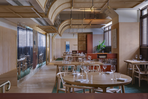 Snøhetta室内新作：香港Whey餐厅，当北欧遇见南洋