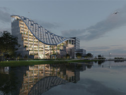 MVRDV上海最新方案：兰桂骐研发总部，湖畔的农业绿洲