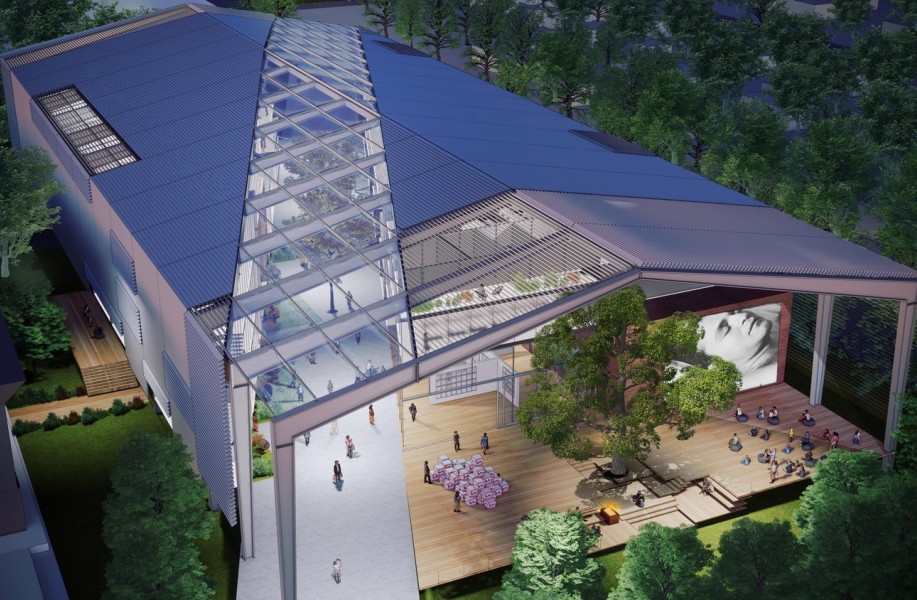 建筑一周 | DS+R改造莱斯大学“艺术谷仓”;Burberry济州岛快闪店如镜面“小山”;OMA“X/O/Z中庭”改造项目面世