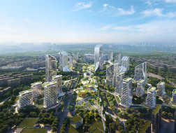 国际征集第二名方案 | 上海临港大道站城一体化开发项目 / Farrells+SBA GmbH