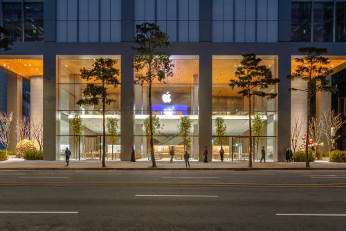 御用团队再出新：福斯特事务所设计韩国最大苹果门店