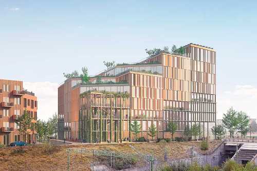 C.F. Møller Architects赢得竞赛，将在瑞典打造三角形办公大楼