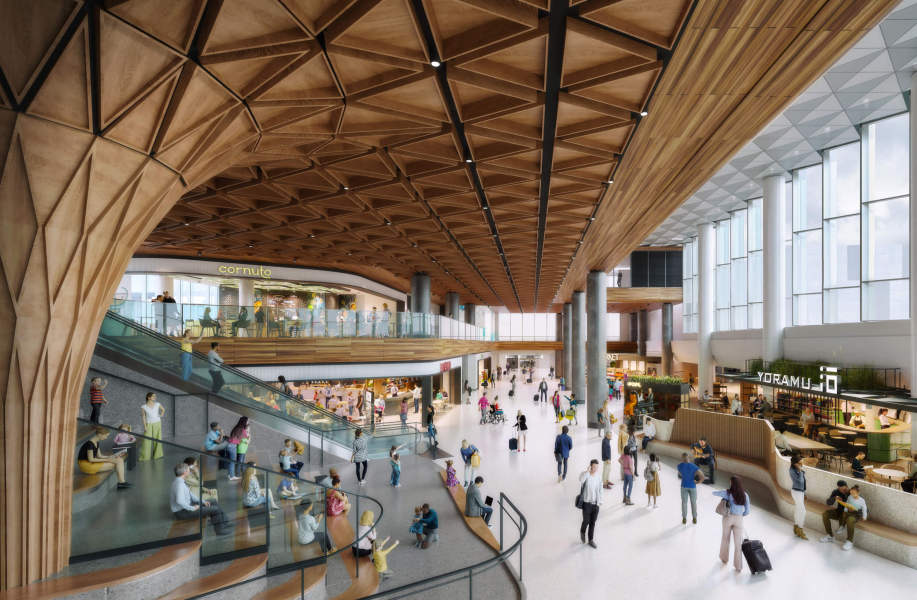 伍兹贝格联合团队，公布西雅图塔科马国际机场扩建方案