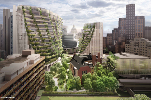 DS+R领导团队规划，伦敦金融城一地块将被改造成城市绿洲