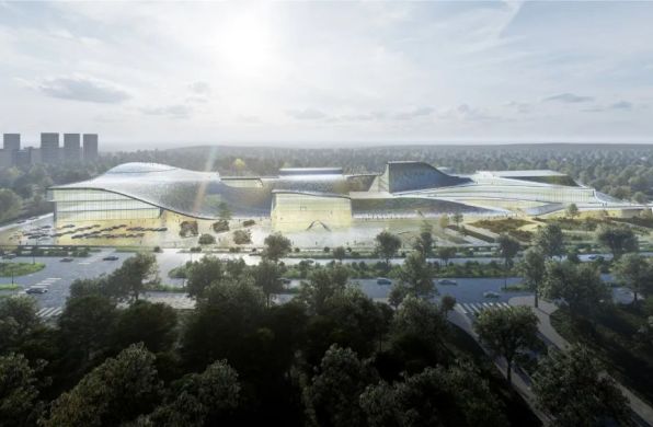 在建方案 | 中法武汉生态示范城文体活动中心 / 时境建筑+前海源点景观室内设计