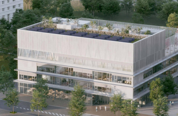 布拉格一小学设计竞赛结果公布,以简洁体量打造城市地标