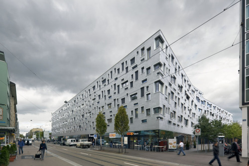 赫尔佐格与德梅隆作品：巴塞尔Südpark老年公寓，方块跃动