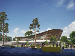 在建方案 | 悬浮木构屋面：巴黎2024水上运动中心 / VenhoevenCS+Ateliers 2/3/4/