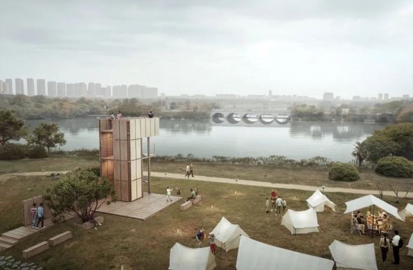 竞赛入围方案 | 隐园：南京市九龙湖公园露营组团设计 / 反几建筑