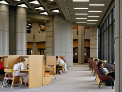 粗野主义经典作室内改造，加拿大多伦多大学罗巴茨图书馆阅览室 / Superkül