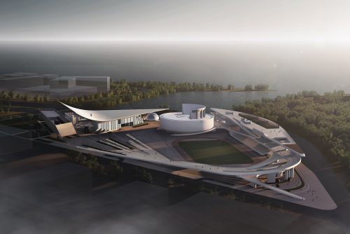 汤桦建筑设计一等奖方案：三亚崖州湾科技城文体中心（深海博物馆及体育中心）