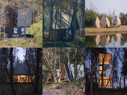 6个小木屋，泊心域·个个世界自然营地 / 个个世界+先进建筑实验室