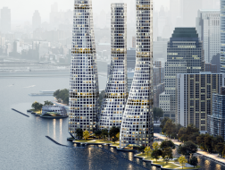 方案｜纽约海上摩天大楼，以沉箱技术填海造陆 / LAIA Stem