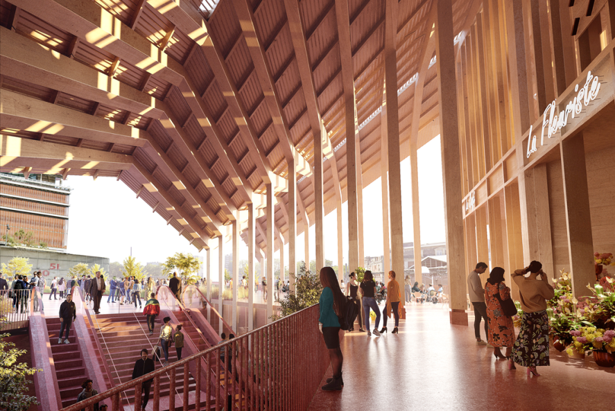 BIG和A+ Architects揭晓新方案：法国马伦戈综合交通枢纽
