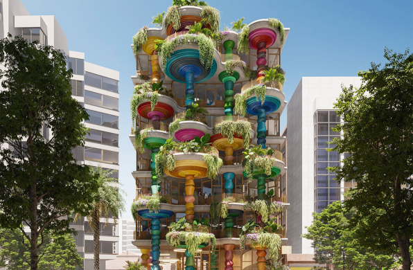 Heatherwick公布南美首作方案，建筑立面多彩如花篮