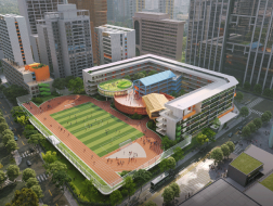 在建方案｜罗湖船步街片区城市更新滨河实验学校 / Aedas＋和华国际工程与设计