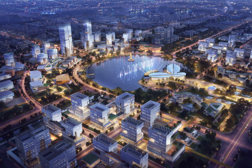 第一名方案 | 郑州中原医学科学城城市设计 / AECOM+中南建筑设计院+河南省交通规划设计研究院