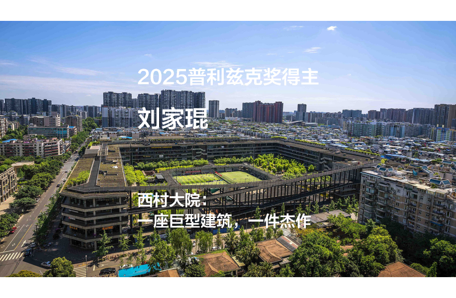 2025普利兹克奖视频04｜西村大院：一座巨型建筑，一件杰作