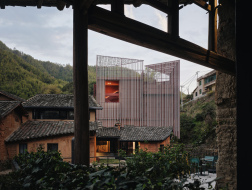 间筑设计新作：松庄村织美术馆，为建筑披“面纱”