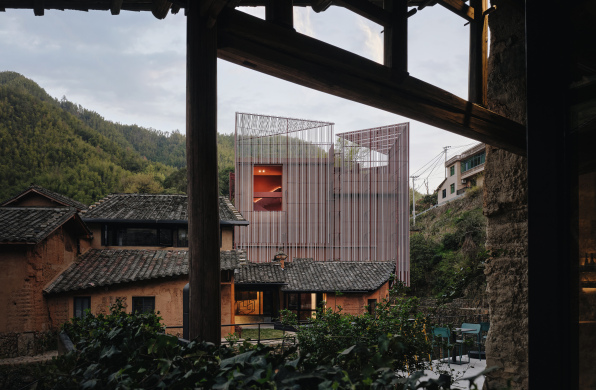 间筑设计新作：松庄村织美术馆，为建筑披“面纱”