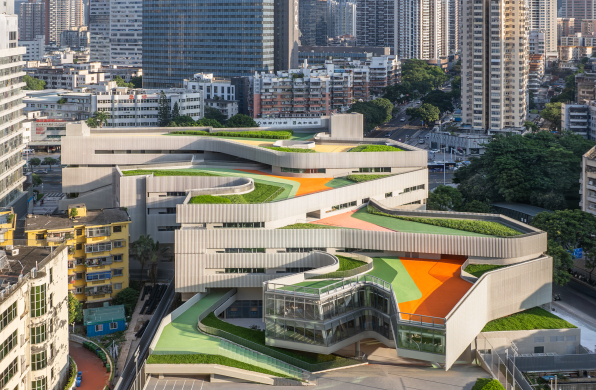 Link-Arc陆轶辰新作：城市里的梯田校园，深圳翠竹外国语学校
